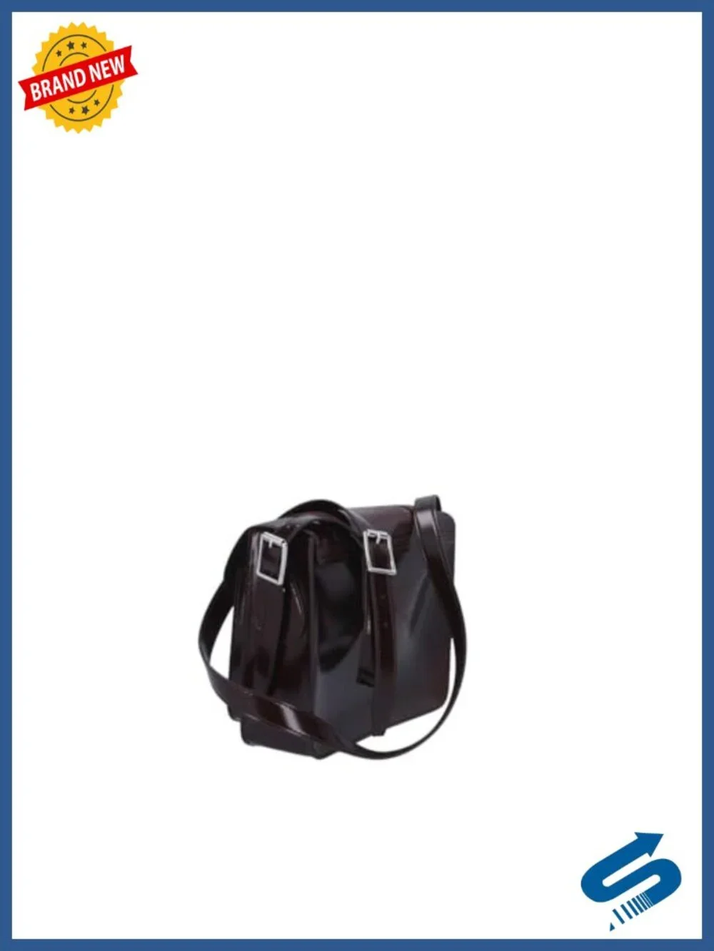 Vegan Faux Leather Satchel with Adjustable Shoulder Strap